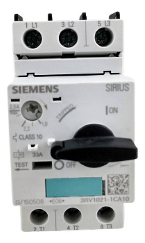 Motor Disyuntor 3p 1.8 2.5a con mango Siemens