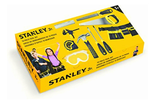 Stanley Jr. 10-piece Kids Tool Set With Tool Belt Pouch And