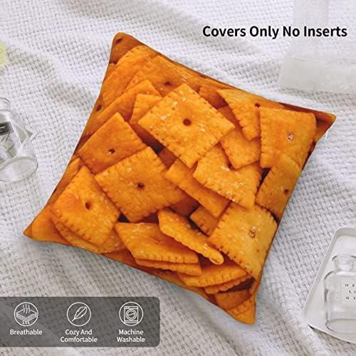 Funda De Almohada Decorativa Con Galleta De Queso Y Comida R