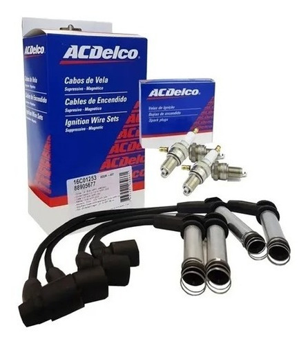 Kit Cables + Bujias Acdelco Corsa Classic 1.4 8v 2009