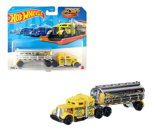 Carro Miniatura Hot Wheels Track Fleet Colecionável Mattel Cor Fuel & Fire