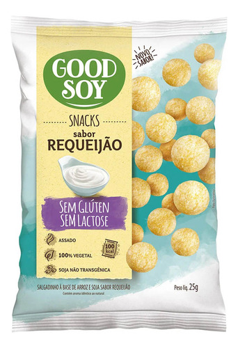 Salgadinho De Soja Belive Sabor Requeijão Good Soy 25g 2un