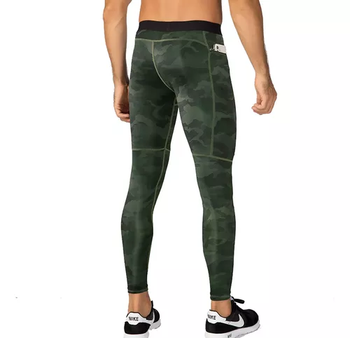 Pantalones de compresión para hombre, leggings atléticos, mallas para  correr y gimnasio con bolsillos