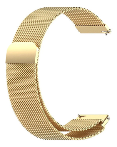 Pulseira Metal Inox Magnetica Para Amazfit Gtr 3 Grt 3 Pro Cor Dourado