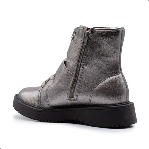 Borcegos Moleca Mujer Cordones Plataforma Cinto Cierre Bruna