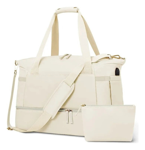 Siihenrry - Bolso Cartera De Viaje Textil Apj-888-wht Blanco Liso