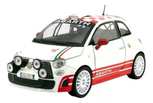 Abarth 500 R3t - Retro Blanco Racing - Motormax 1/24