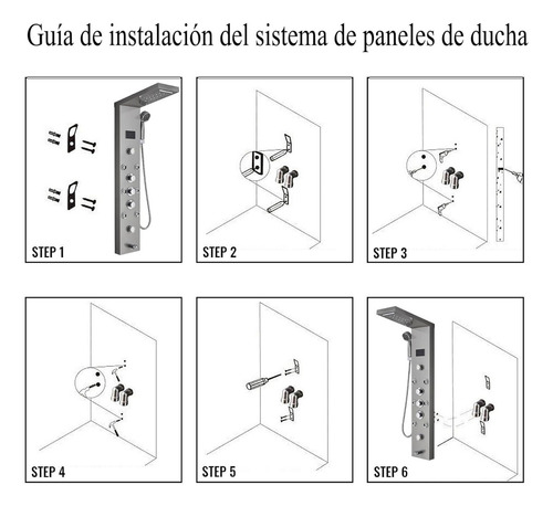 Led Paneles De Ducha Acero Inoxidable Sistema De Ducha