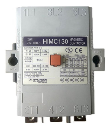 Contactor Magnetico Hyundai 130 Amp Bobina 110v