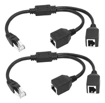 Comprar 2 Cables Divisores Ethernet Rj45 (1 Macho A 2 Hembras) Para