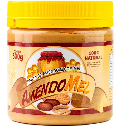 Amendomel Pasta De Amendoim Integral, Todos Sabores, 500g