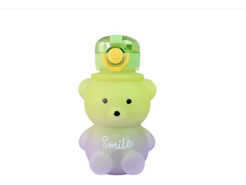 Garrafa Ursinho Smile Escola Aula + Bottons Tik Tok 700ml