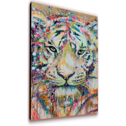 Cuadro 50x30 Cms Tipo Oleo Tigre4 Decorativo