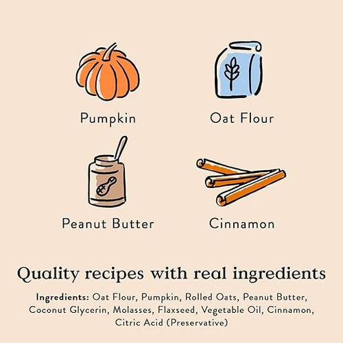 Galletas Suaves Y Masticables, P/ Perros Pumpk'n Spice, Usa