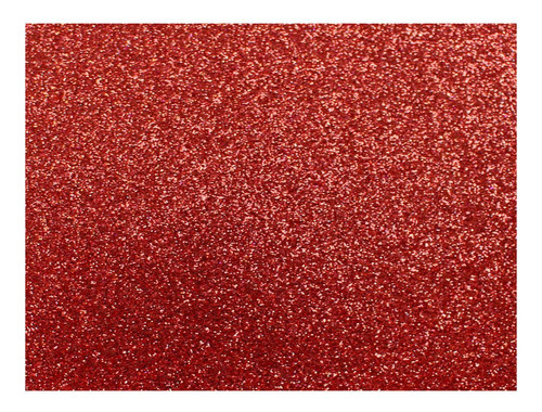 E.v.a. Glitter 40x60cm 05 Folhas Make+ - Vermelho