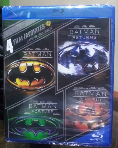 Batman Coleccion Bluray 1989-1997 Set 4discos En Stock *hlp*