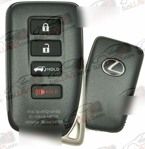 Llave Lexus Control Telemando Smart Ls, Nx, Rx, Ux.