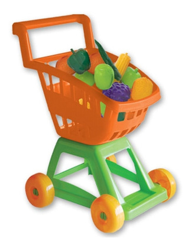 Carrito Super Mercado Duravit Changuito Con Frutas Y Verdura