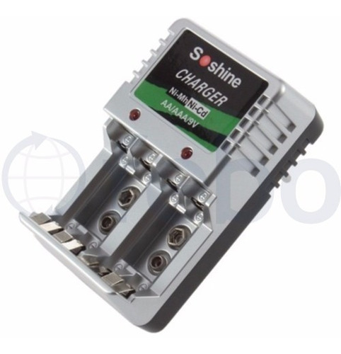Imagen 2 de 5 de Cargador Pared Para Pilas Recargables Aa Y Aaa Hasta 4