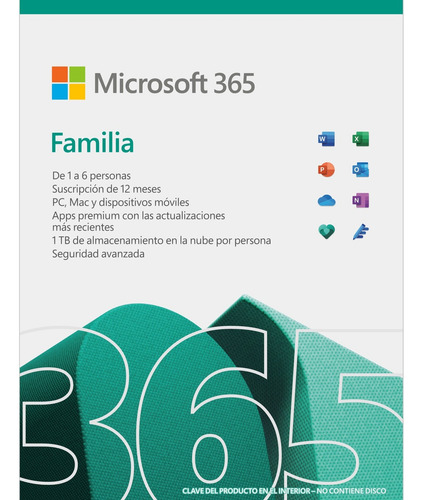 Microsoft Office 365 Family 12 Meses Digital