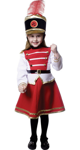 Disfraz Talla 8-10 Para Niña De Tambor Majorette Halloween