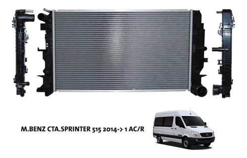 Imagen 1 de 6 de Radiador Mercedes Benz Sprinter 515 1 Ac/r Oem 9065000202