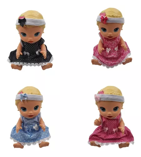 Kit 5 Peças Roupinhas para Boneca Bebê da Barbie