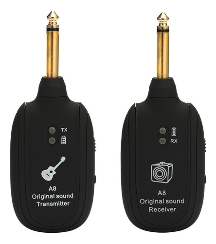 A8 Uhf Receptor Transmisor Guitarra Sin Hilos Set 730mhz 50m