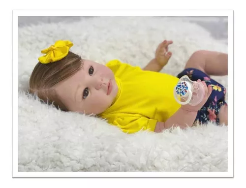 Bebê Reborn Menina Realista Fio A Fio Com Enxoval Pronta na Americanas  Empresas
