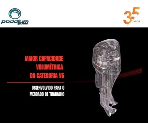 Imagem 2 de 8 de Motor De Popa Yamaha F300 Detx 4t+ Frete E/t Poddium Náutica