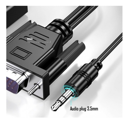 Imagen 6 de 7 de Original Cable Adaptador De Vga Macho A Hdmi Ver Actualizad