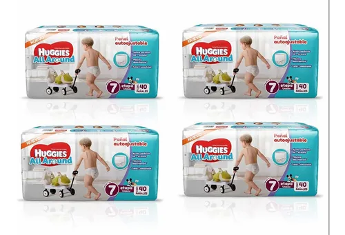Caja Pa ales Huggies All Around Et 7 Unisex 160 Pa ales Env o
