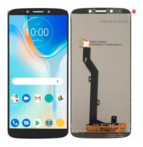 Tela Frontal Display Compatível G6 Play Xt1922 Moto E5 S/aro