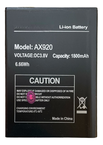 Batería Mk Cell Para T-mobile Ax920 1800mah