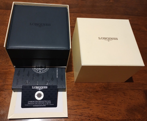 Estuche Longines Completo Con Manual Y Tarjeta Inmaculado.!!