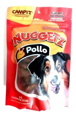 Nuggetz Pollo 22 Piezas Para Perro.