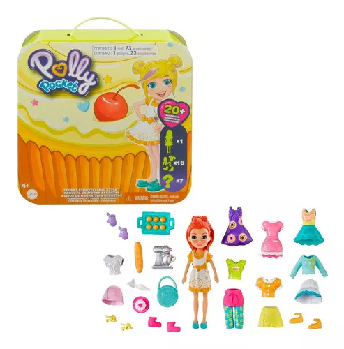 Polly Pocket Mattel Micro Padaria De Cupcakes