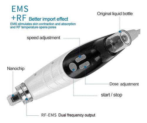 Pistola De Mesoterapia Facial Con Inyección De Agua Sku Nano