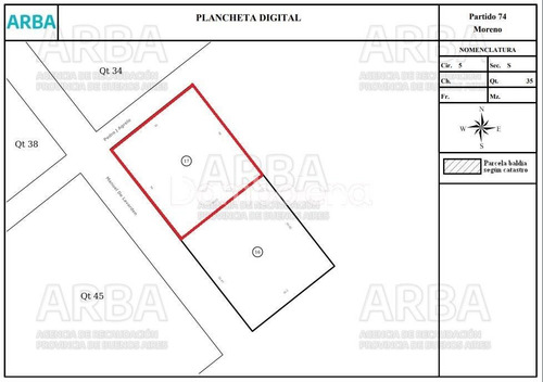 Imagen 6 de 6 de Terreno Fraccion En Venta Ubicado En Cuartel V, Moreno, G.b.a. Zona Oeste