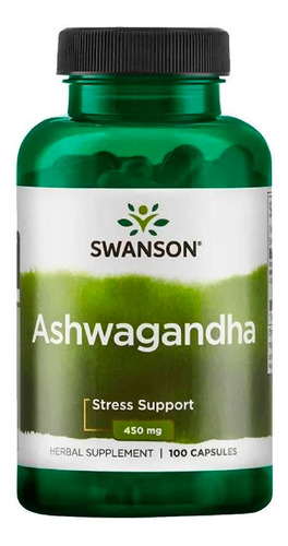 Swanson | Full Spectrum Ashwagandha 450 Mg | 100 Caps Sabor Sin Sabor