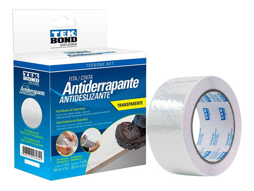 Kit 3 Fita Antiderrapante Autoadesiva Transparente 50x5m Lix