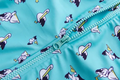 Traje De Baño Bebé Niños Protección Solar Uv Con Broches Ykk