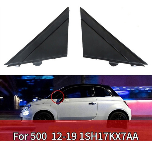 Molduras De Cubierta De Espejo Adecuadas For Fiat-500 2012-