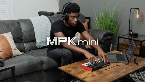 Akai Teclado Controlador Midi Mini Mpk3 Usb Pads Knobs Mpk3
