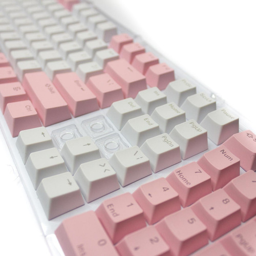 Imagen 2 de 3 de Keycaps Set Color Rosado Pastel + Blanco