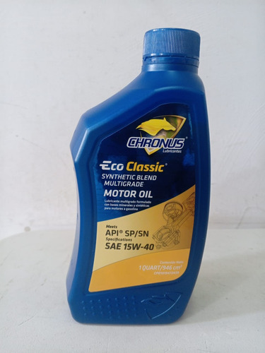 Combo Cambio De Aceite Chronus 15w40 Semi Sintético Y Filtro