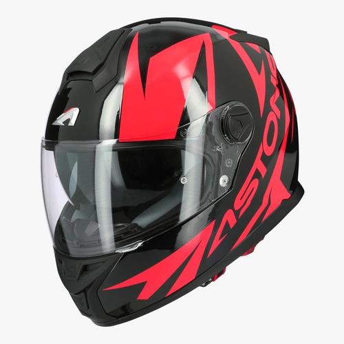 Capacete Astone Gt800evo Skyline Red Black