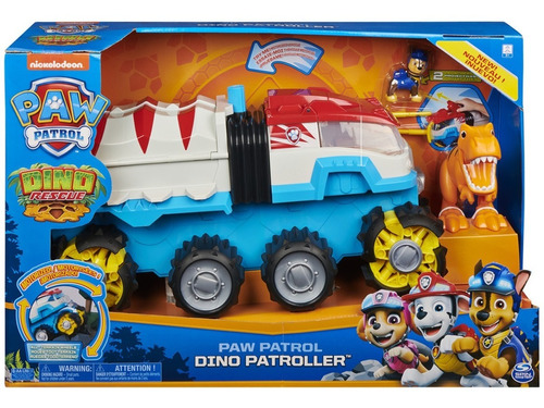 Patrullero Dino Paw Patrol Juego + Mulñeco Chase Febo