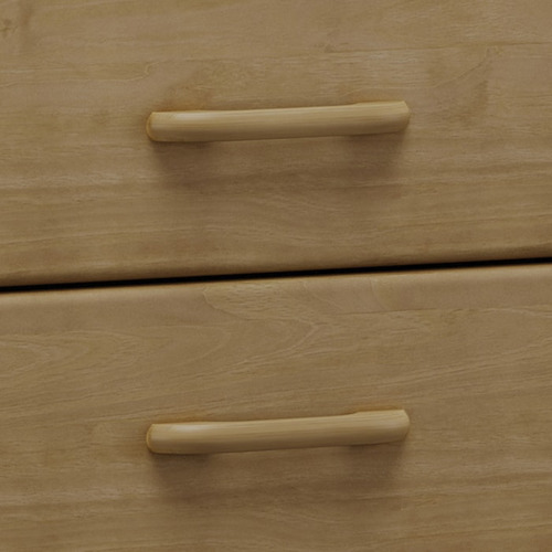 Comoda 5 Gavetas 1 Porta Madeira Maciça 125 Cm 2251 Freijo M