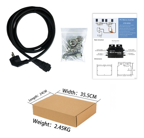 Microinversor Solar Grid Tie Wifi Control Automático